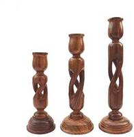 Support de bougie en bois argenté moderne fait main, dernier design, toutes couleurs, décoration intérieure, Pâques, Noël, exporté d'Inde