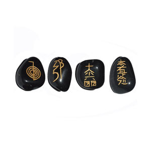 รับชุด ONYX Usui reiki สีดำชุดสีดำ ONYX Usui reiki ชุดจำนวนมากผู้ผลิตชุดคริสตัลรักษาจักระชุดเรกิ - Product Image 1