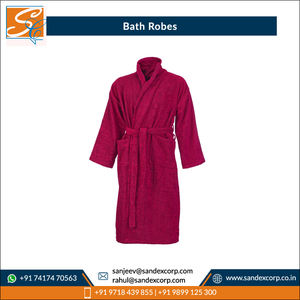 OEM Supply 100% Cotton Adult Bathrobes Quick Dry Customized Printing Luxury Style for Hotels Wholesale in India - Product Image 5