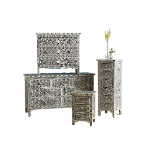 Bone Inlay Chest 6 Drawer Living Room Cabinet Bone Inlay Dresser Bone Inlay Furniture
