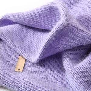 Fashionable Custom <b>Wool</b> Blend Women's Beanie Hat Solid Color Warm Winter Outdoor Knit Hat in Online Sale - Product Image 2