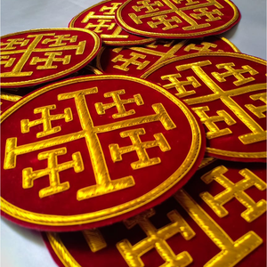 Insignia bordada a mano al por mayor insignia bordada hecha a mano de alta calidad para Christian - Product Image 4