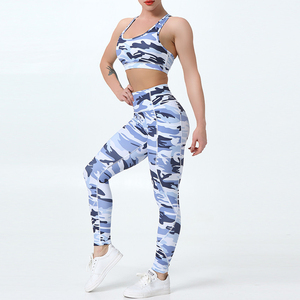 Conjunto de Yoga de sublimación para mujer, ropa deportiva para entrenamiento de gimnasio Atlético activo sin costuras, ropa deportiva cómoda para mujer, Fitness Yoga - Product Image 6