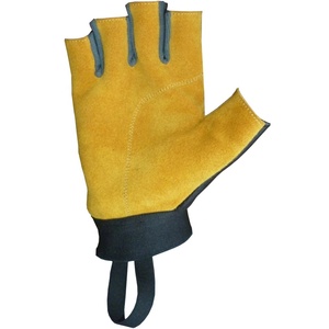 Fingerless Gym Gloves <b>Half</b> Finger Leather Breathable Non <b>Slip</b> Adjustable Wrist Strap Unisex All Seasons Outdoor Eco-Friendly - Product Image 2
