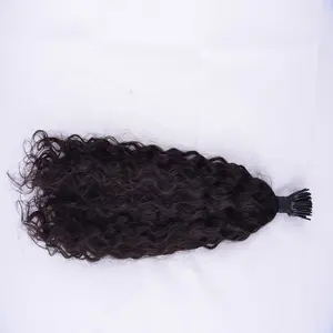 Indian Curly Hair I Tips 100% Cuticle Aligned Curly Hair Micro Rings Fast Shipping Overnight Delivery 1B and #2 I Tips Hair