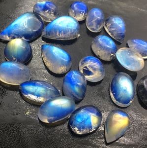 Pierre de lune bleue Excellente qualité Naturel Full Flashy Fire Plain Gemstone Lâche Cabochon Mx Shape - Product Image 1