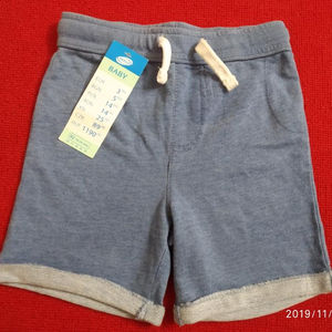 Lotes de ropa excedente de Bangladesh con etiquetas de marca para niños, pantalones casuales de algodón con cintura elástica de secado rápido, teñidos, para verano y playa. - Product Image 1