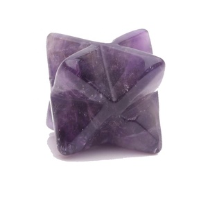 Cristal de haute qualité merkaba étoile pierre améthyste naturelle merkaba étoile 8 points reiki guérison pierre précieuse cristal grossiste - Product Image 3