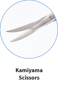 Tijeras Oftálmicas de Micro Punta de Acero Inoxidable de Alta Calidad Kamiyama de 18 cm, Mango Redondo Recto, Abrazadera Manual, Micro Tijeras - Product Image 2