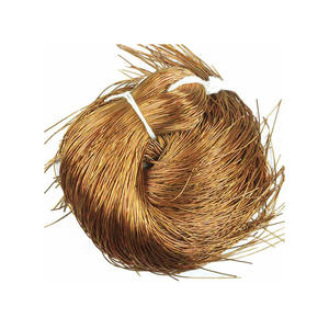 Pêche Orange rond lisse cuivre broderie à la main français fil fin or lingot indien Gimp Dabka Purl - Product Image 5