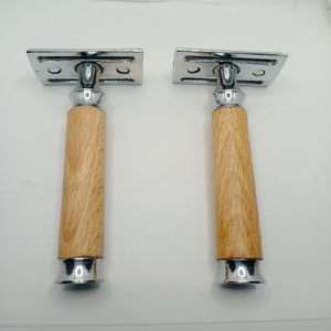 Maquinilla de afeitar de seguridad de una sola hoja ecológica para hombre con mango de madera, desechable de bambú para bikini, axilas, para uso en peluquero - Product Image 4