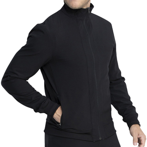 แจ็คเก็ตไมโครโพลีเอสเตอร์สีดำแบบยูนิเซ็กซ์ ดีไซน์ใหม่ ผลิตตามสั่ง OEM ตามความต้องการและความต้องการของลูกค้า - Product Image 3