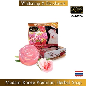 Savon artisanal à la rose de Madame Ranee, formule originale, blanchissant, antiseptique, hydratant, pour le visage et le corps, tous types de peau - Product Image 5