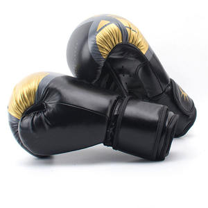 Gants de boxe en cuir orange et noir sur mesure Nouvel équipement d'entraînement de MMA de Kick Boxing Thai de marque - Product Image 2