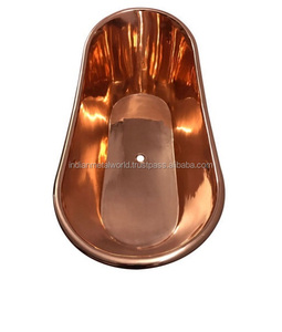 Shiny Polished Bath Tub Freestanding Metal <b>Bathtub</b> Fancy Design Copper Bath Tub From Wholesale Suppliers - Product Image 6