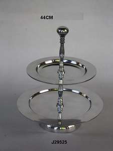 Cast Aluminum Tableware & <b>Cake</b> Tools Mirror Polish Finish Metal Fruit <b>Stand</b> with Other Finishes Available - Product Image 2