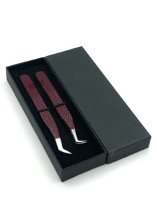 แหนบต่อขนตาเพิ่มวอลลุ่มแบบรัสเซียทำจากสเตนเลสสตีลสินค้าใหม่เคลือบปลายเงิน90องศาเครื่องมือความงาม - Product Image 4