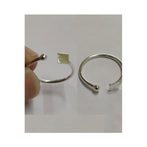 <b>Indian</b> Supplier Offers High Quality Sterling Silver Round <b>Ring</b> with Pearl Wholesale Price Jewelry Findings - Product Image 1