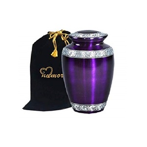 2025 Urna de cremación para adultos Color plata Diseño creativo Hogar Decorativo Aluminio Lujo Cenizas humanas Urnas conmemorativas - Product Image 4