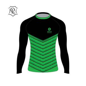 Camiseta de compresión BJJ MMA para hombre, protector de sarpullido para gimnasio, entrenamiento - Product Image 1