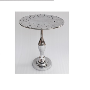 best Selling and Low Price metal table luxury modern <b>gold</b> Metal with nature Round Top living room <b>sofa</b> side coffee table - Product Image 2