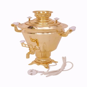 Samovar ไฟฟ้าทองเหลืองโบราณคุณภาพสูงในราคาถูกผลิตในอินเดีย - Product Image 2