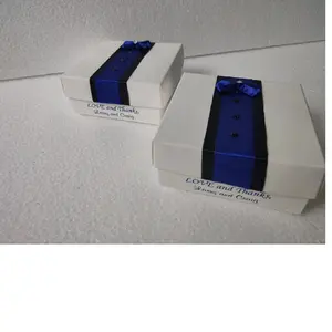 tuxedo theme favor boxes for weddings and events available with logo print , can be made in custom colors