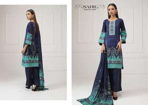 Traje de césped de shalwar kameez para mujer, traje de diseño paquistaní e indio impresionante, ropa de fiesta informal, salwar - Product Image 2