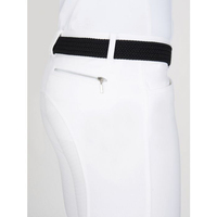 Horsekraft Pantalon d'équitation homme coupe basse avec grip en silicone intégral, design personnalisé, poche téléphone, respirant et anti-humidité