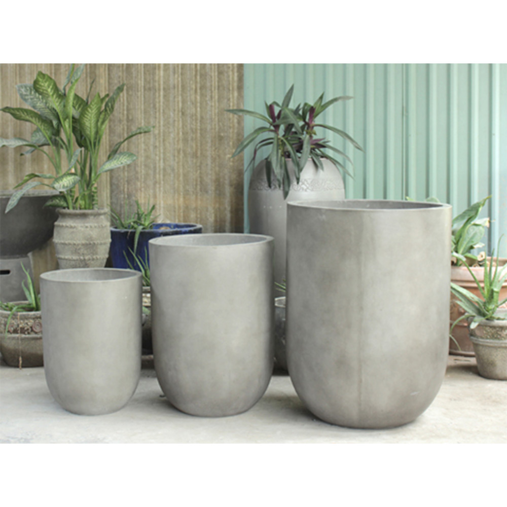 Jardinière Ronde En Béton AHMOSIS