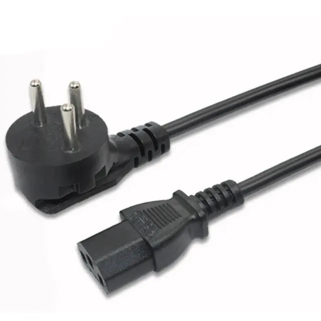 CE FCC Rohs 1.5m 1.8M 2.5M EU Europe French Germany Spain Italy Region C5 Power Cord 3 Prong Italy Power Cord