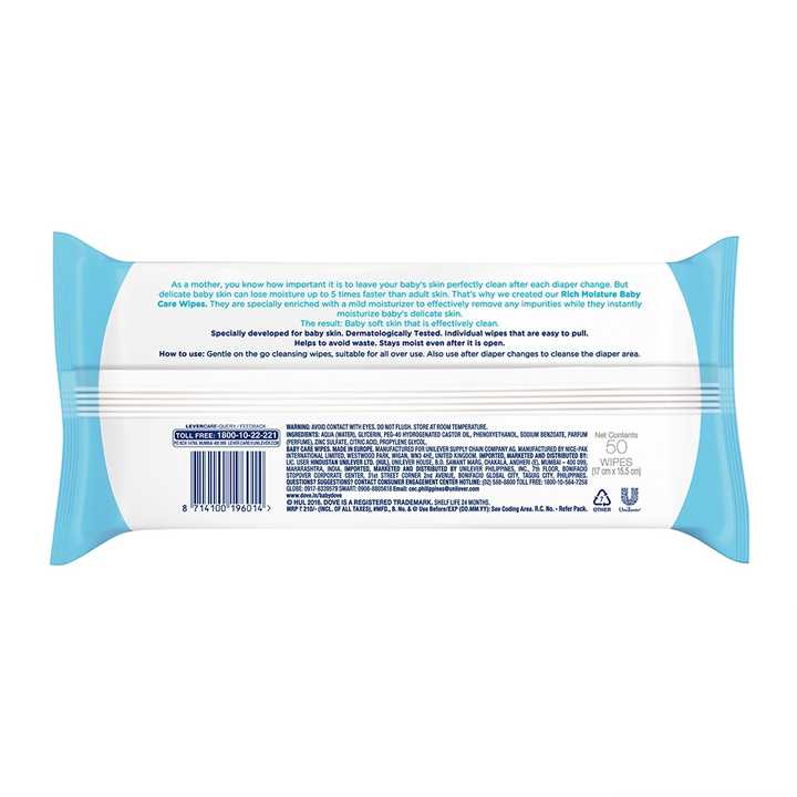 Baby Dove Baby Care Moisture Wet Wipes| Alibaba.com