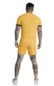 ขายส่งฤดูร้อนที่กำหนดเองสวมใส่เสื้อยืดและกางเกงขาสั้นผ้าฝ้ายโพลีเอสเตอร์ผู้ชายชุดฤดูร้อน - Product Image 2