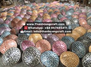 ชามมะพร้าวทำด้วยมือธรรมชาติ/กะลามะพร้าวชามฮานอยเวียดนามผู้ผลิต - Product Image 6