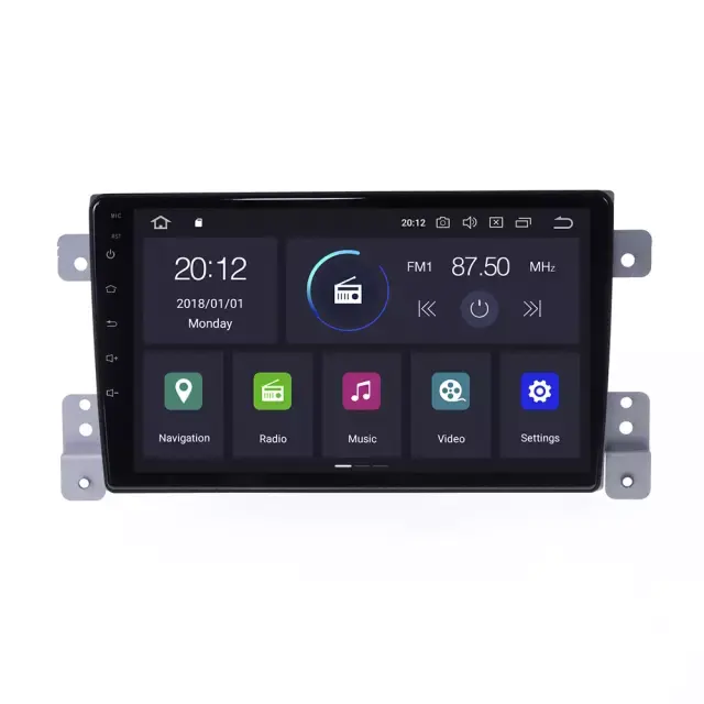 AuCar 9 "Pantalla táctil Android coche Radio Video Audio estéreo de navegación GPS reproductor Multimedia para Suzuki Grand Vitara 3 2005-14