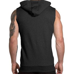 Men's 100% Cotton <b>Muscle</b> Gym <b>Vest</b> Bodybuilding Sport Running Curved Hem Tank Top - Product Image 2