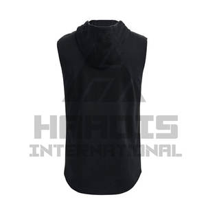 Sudaderas ligeras y cómodas sin mangas, ropa informal de talla grande, sudaderas con capucha sin mangas de Material sólido para hombres - Product Image 2