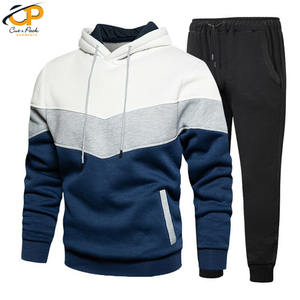 Chándal de algodón con cremallera para hombre, traje deportivo con cremallera, chándal con logotipo personalizado para invierno - Product Image 5