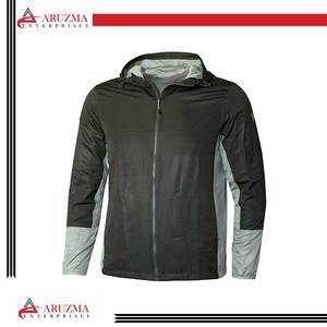 Veste coupe-vent Softshell sur mesure pour hommes tissu en toile de style High Street d'automne avec traitement enduit - Product Image 2