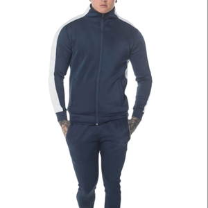 Wholesale <b>Men's</b> <b>Turtle</b> <b>Neck</b> Full Front Zip Tracksuit <b>Men's</b> High <b>Neck</b> Zipper Sweatsuit - Product Image 4
