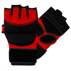ถุงมือชกมวยสำหรับผู้ชายถุงมือชกมวยทำจาก PU ครึ่งนิ้วถุงมือต่อยมวยจากปากีสถาน - Product Image 5