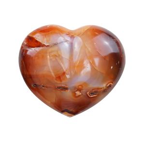 จี้หินสีแดงคาร์เนเลี่ยนจี้หัวใจโชคุเรียสร้อยคอคริสตัลรักษาเสน่ห์อาเกตสร้อยคอป้องกันด้วยพลอย - Product Image 5