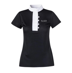 Camisa de competición ecuestre para mujer, ropa ecuestre, camisa de competición personalizada OEM, camisa de equitación para mujer am574 - Product Image 1