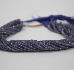 4mm 5mm pierre naturelle Iolite à facettes Rondelle perles de pierres précieuses en vrac brins cordes du fabricant en ligne inde dernière nouvelle - Product Image 1