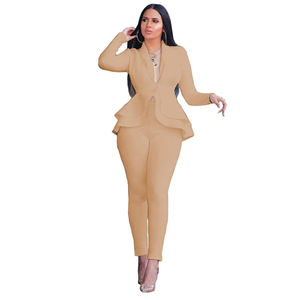 Elegant Business Suits <b>for</b> <b>Women</b> Blazer and <b>Pants</b> Sets in Solid Colors New Arrivals <b>for</b> Spring and Summer - Product Image 5