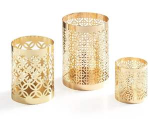 Lanterne suspendue en métal doré de haute qualité Nouvelles décorations de Noël intérieures et extérieures faites à la main pour mariage et festivals - Product Image 2