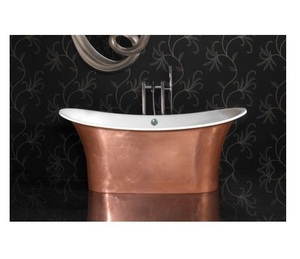 Handmade Pure Solid Copper Free Standing Bath Tub Antique & Unique Handmade <b>Shower</b> <b>Head</b> Washstand Bathing Tub - Product Image 1