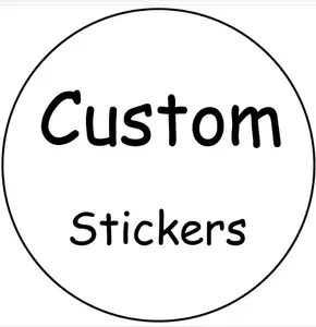 자기 접착제 의류 커트 주문 스티커/스티커 제조 고품질 맞춤형 로고 스티커