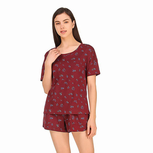 Ensemble d'été pour femmes, T-Shirts respirants à col rond, décontractés, vêtements de maison - Product Image 3