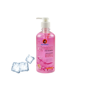 Mejor Venta de champú para perros con rodamiento Icy Cool Formula Dog Glooming Pink Cool para mascotas 450ML 100% extracto orgánico - Product Image 1